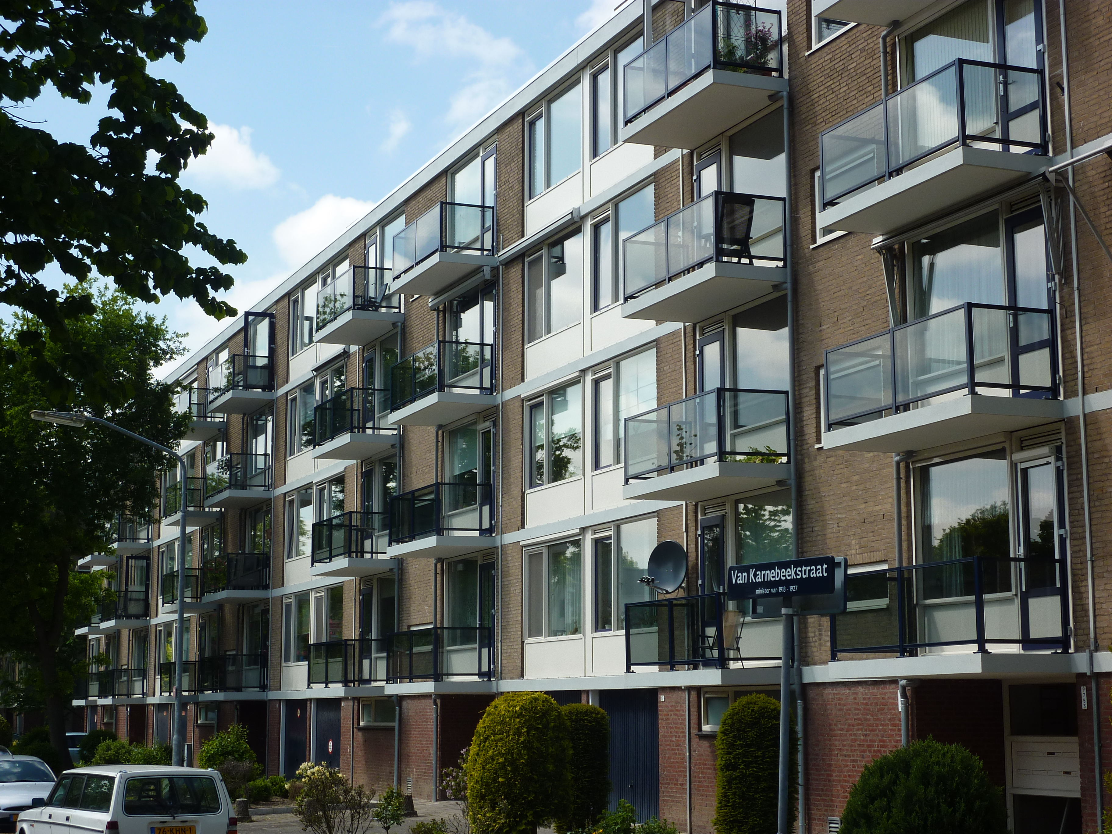 Glashekken balkon ruwbouw appartementeneigenaar.nl