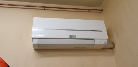 Het reinigen van de airconditioning