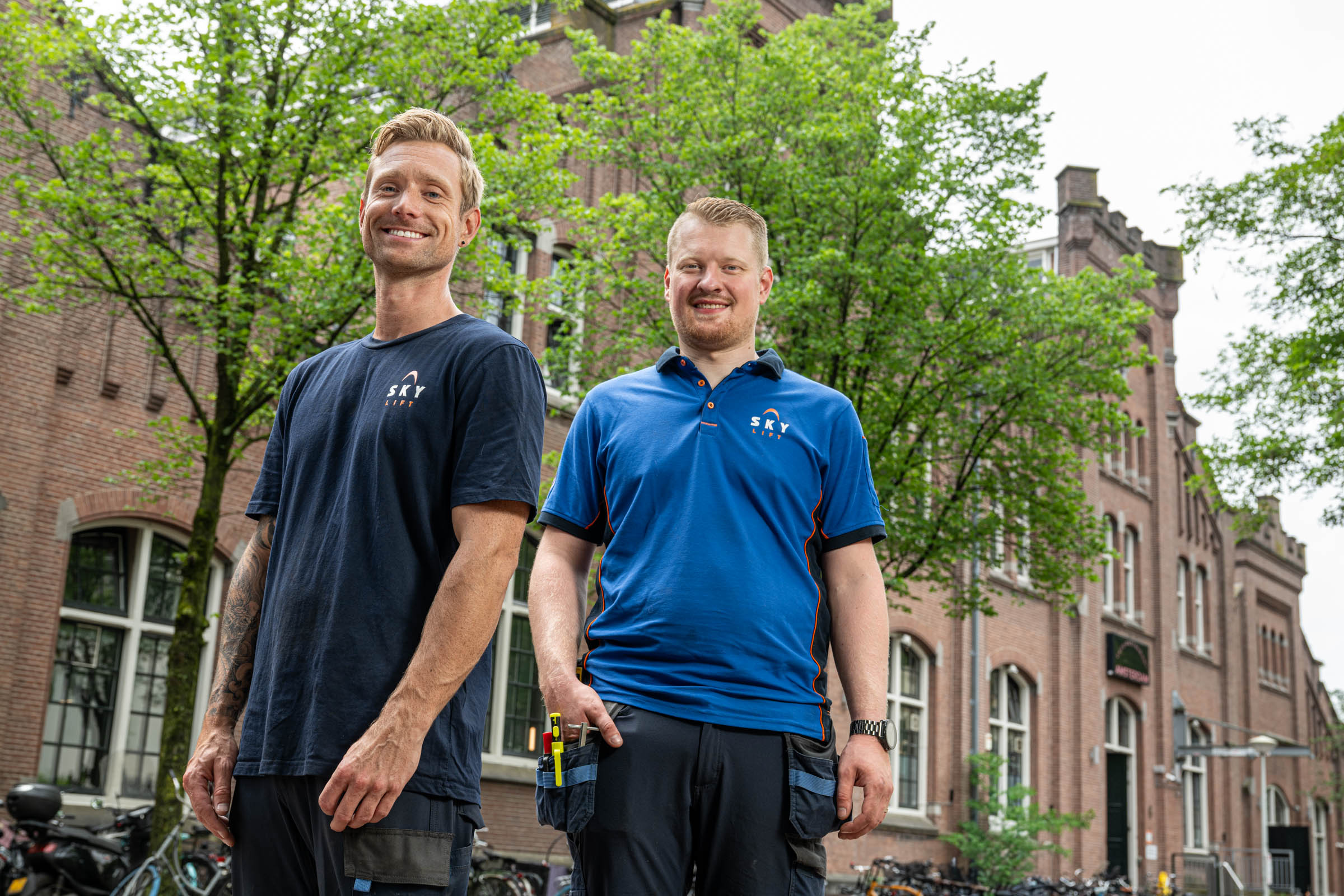 SkyLift monteurs voor pand