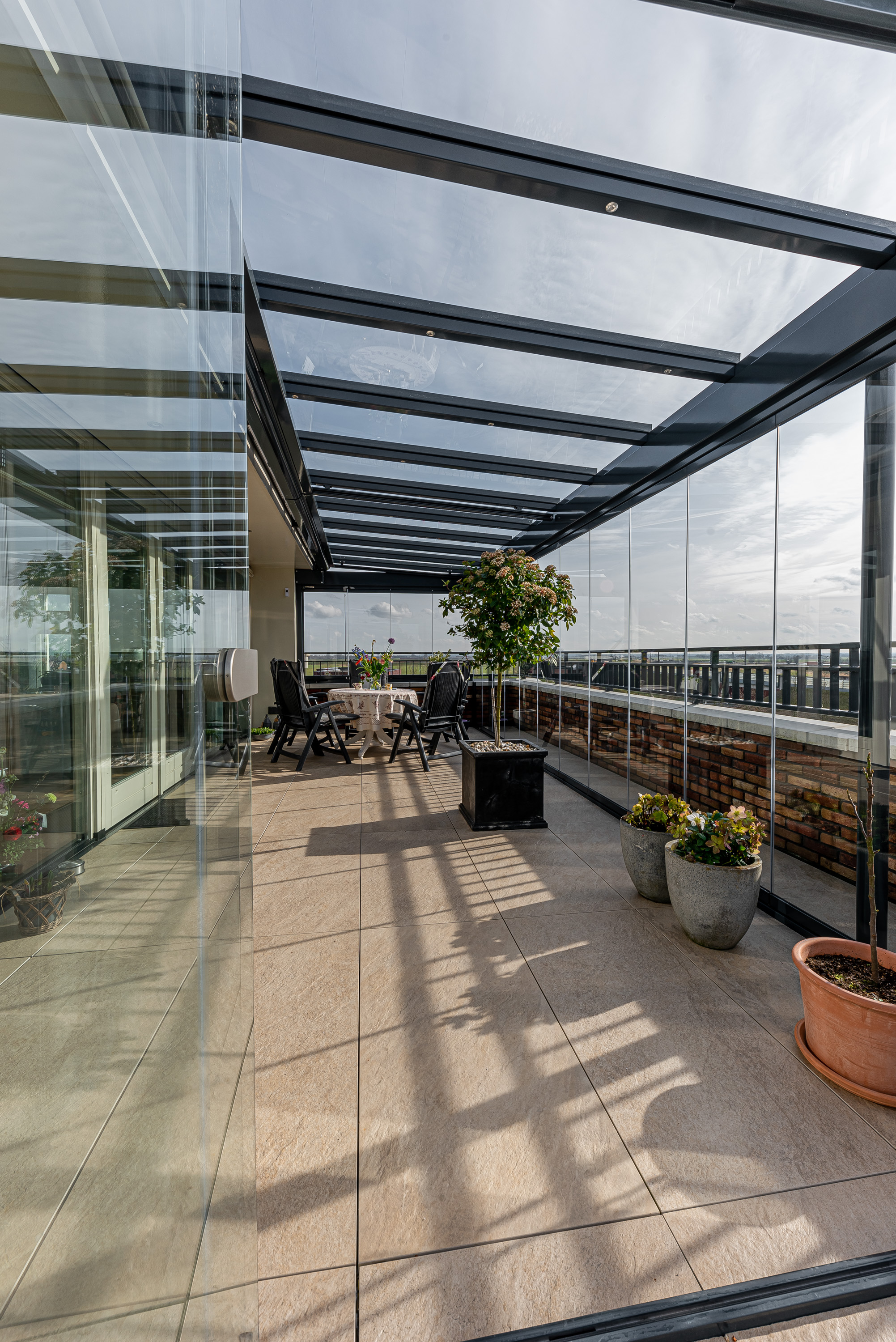 Tuinkamer op het dak in Kampen