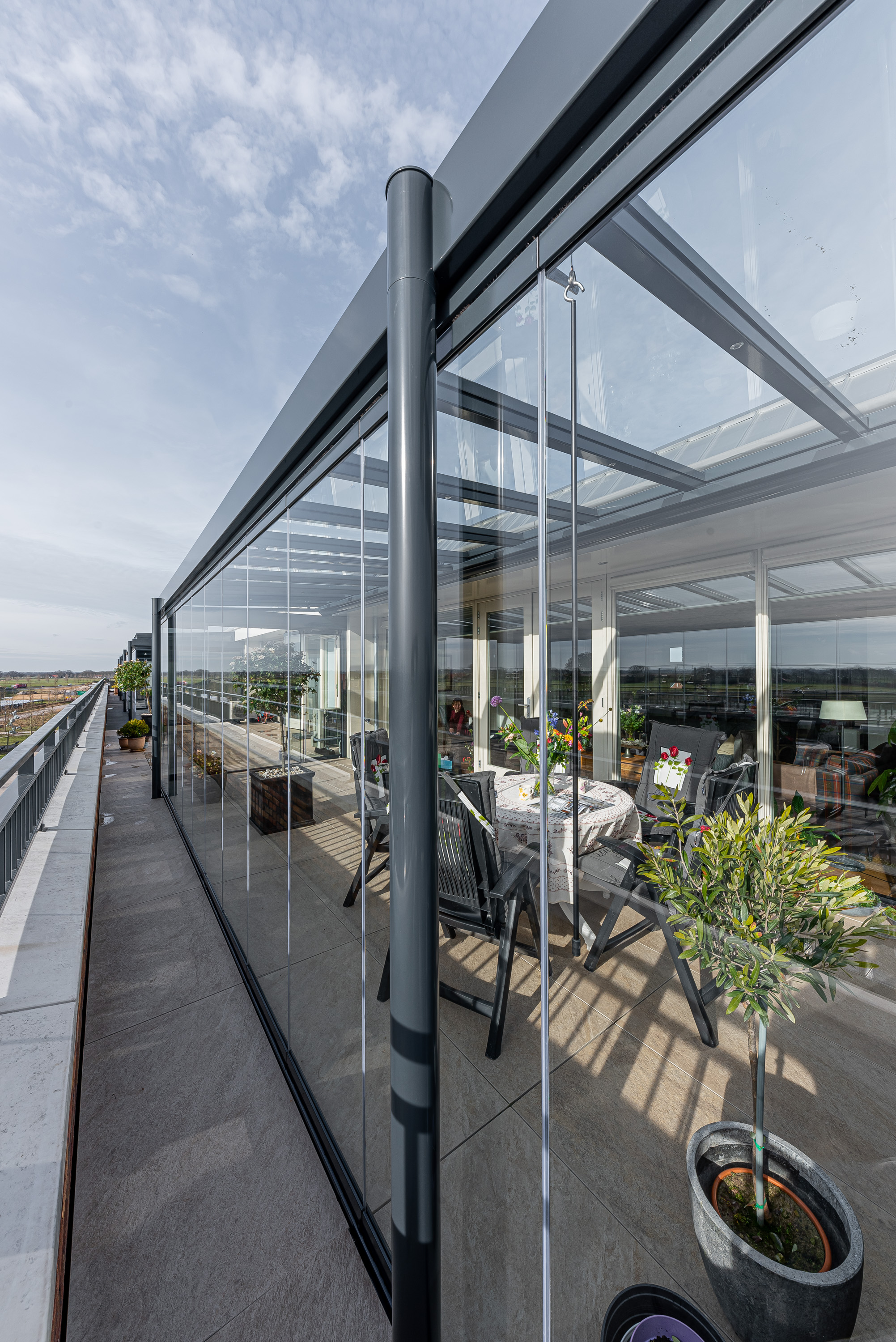 Tuinkamer op het dak in Kampen